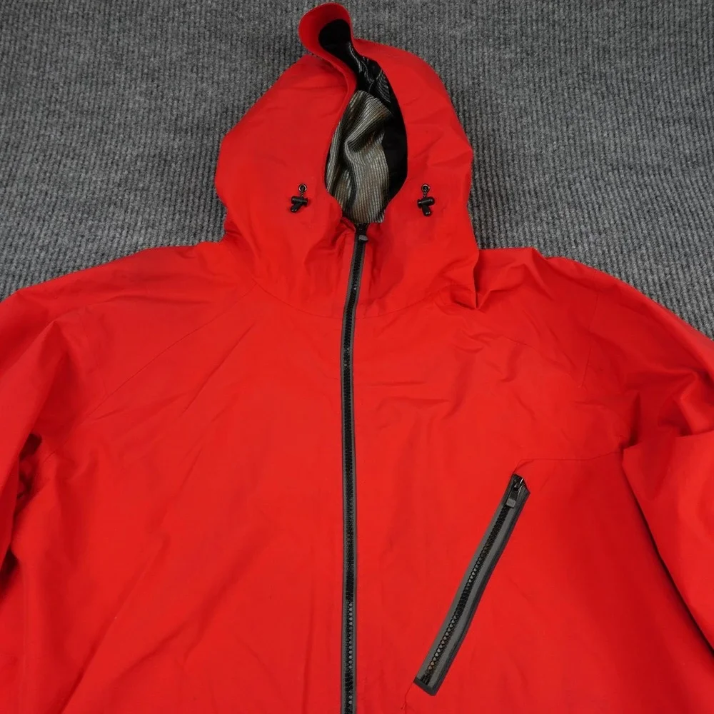 Burton AK 2L Cyclic Jacket Mens 2XL Red Hooded Goretex Ski Snow Waterproof Shell
